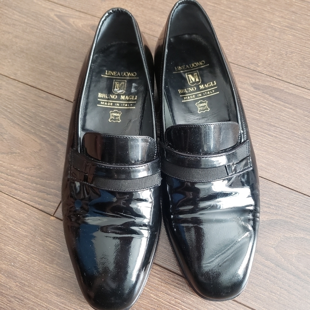 Bruno Magli Patent Leather Loafers